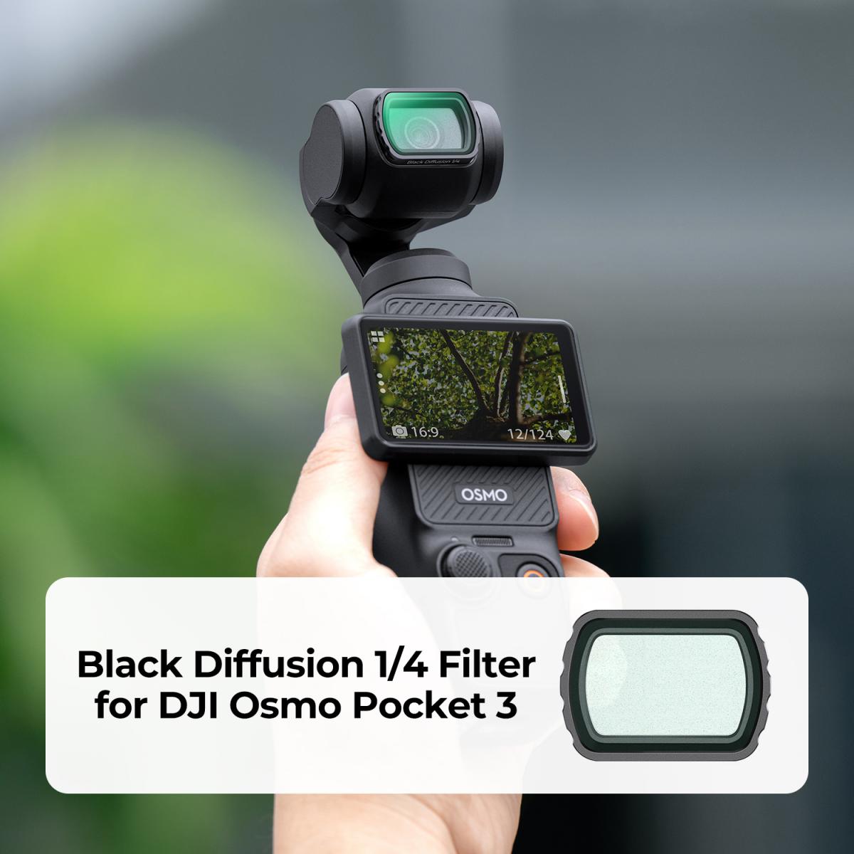 ฟิลเตอร์ K&F Black Diffusion Filter สำหรับกล้อง DJI Pocket 3