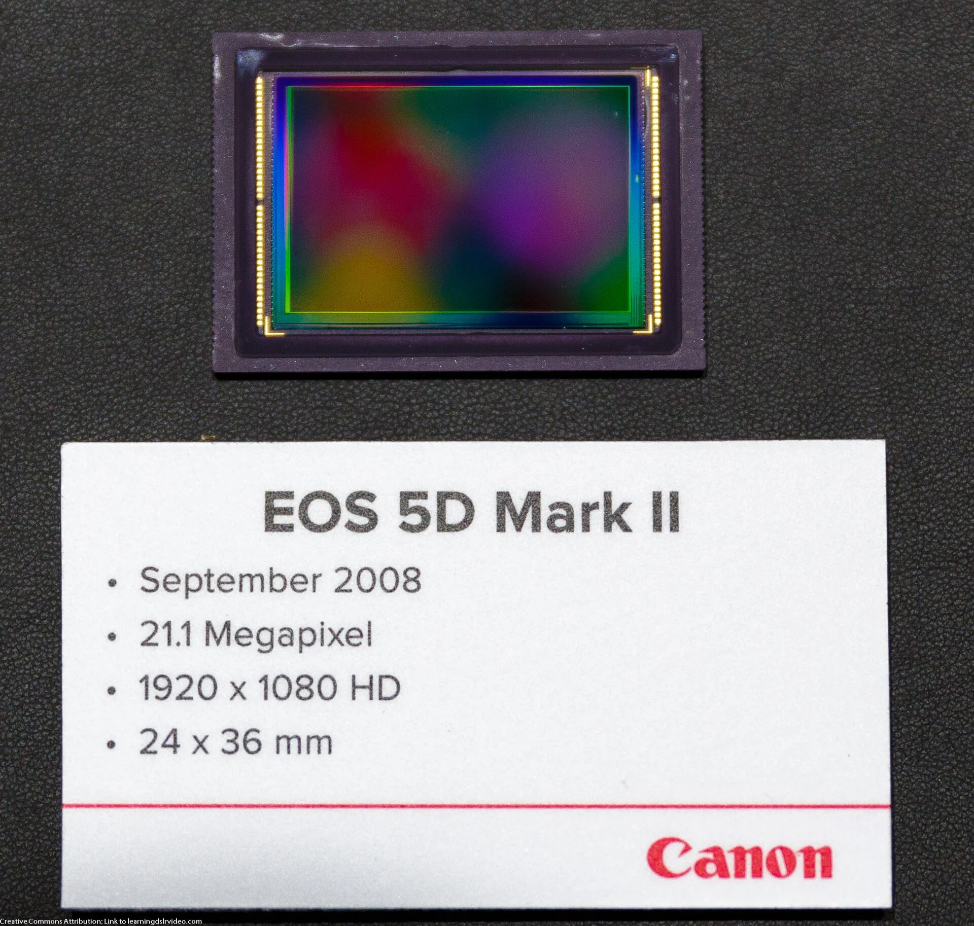 เซนเซอร์ฟูลเฟรมของกล้อง Canon EOS 5D Mark II