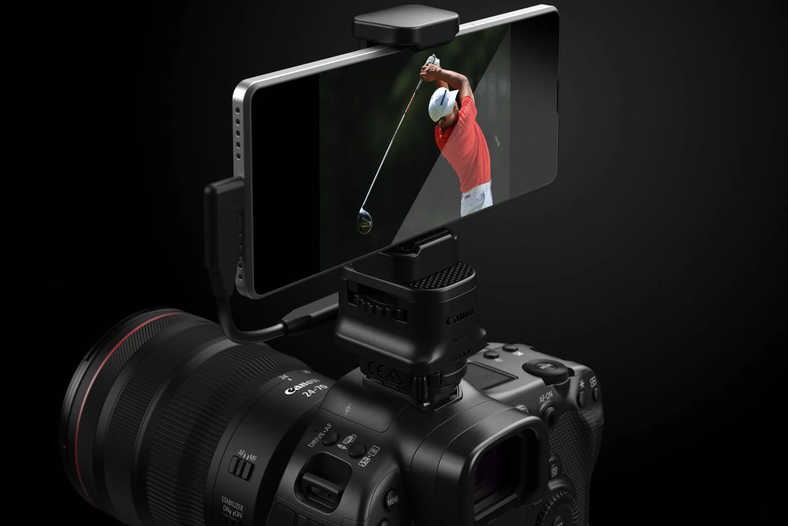 อะแดปเตอร์ Canon AD-P1 สำหรับยึดสมาร์ตโฟนบนฐานกล้อง