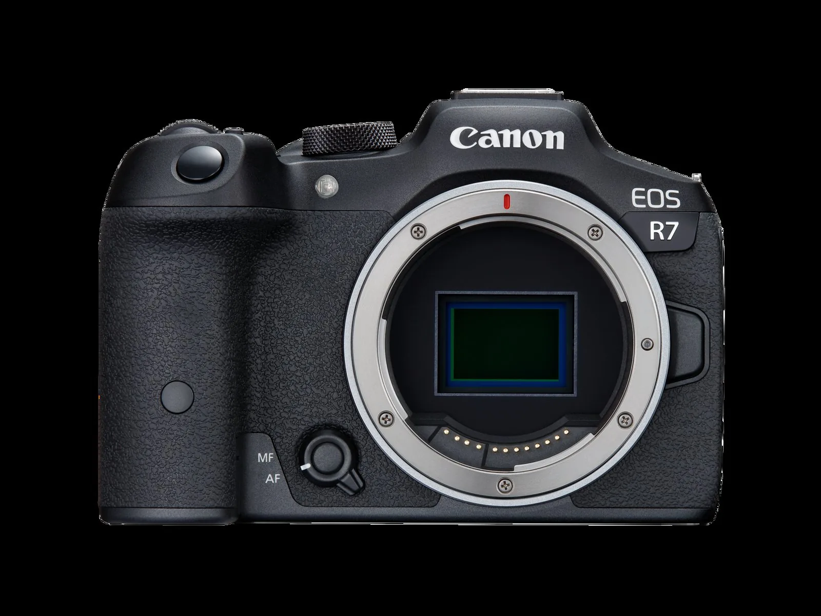 กล้อง Canon EOS R7 ด้านหน้า กล้อง APS-C ในระบบ EOS R