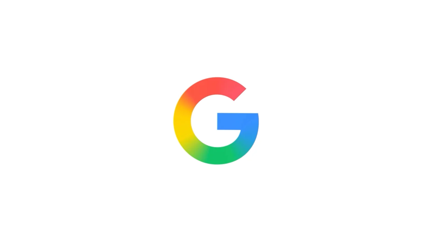 โทนสีแบรนด์ สี่สีเดิมของ Google บนไอคอนตัว G แบบใหม่ปี 2025 ที่ไล่เฉดให้สว่างขึ้น