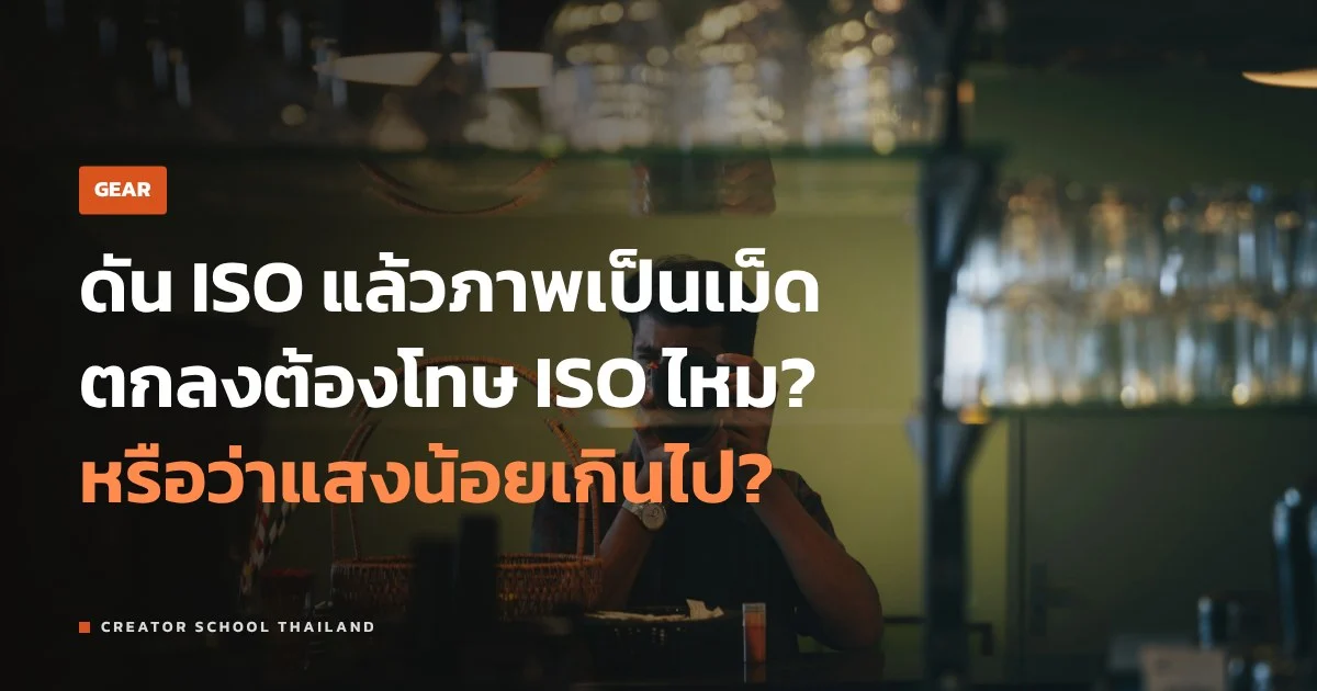 ISO สูง แล้วภาพแตกจริงไหม noise มาจากไหน แก้ยังไงดี