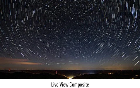 ภาพประกอบโหมด Live View Composite ของกล้อง LUMIX จากบล็อก Panasonic ออสเตรเลีย