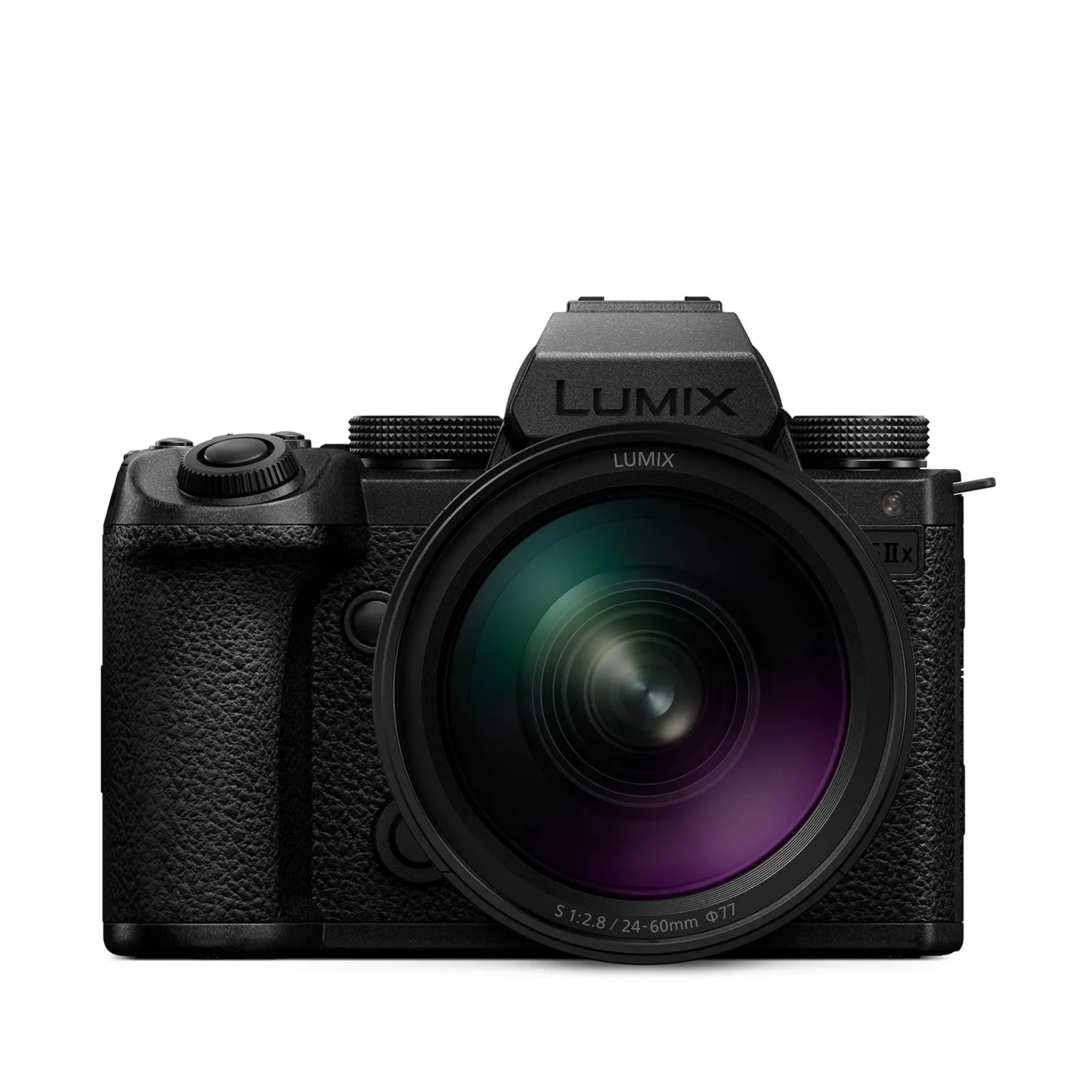 กล้อง LUMIX S5IIX ด้านหน้า พร้อมเลนส์ LUMIX S 24-60mm