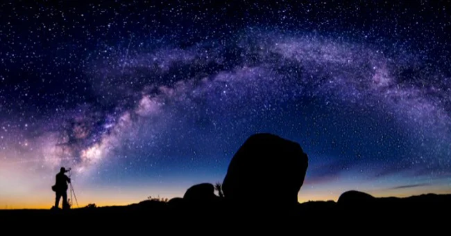 ภาพท้องฟ้ากลางคืนจากบทความทิปถ่ายดาวด้วยกล้อง LUMIX ของ Panasonic ออสเตรเลีย