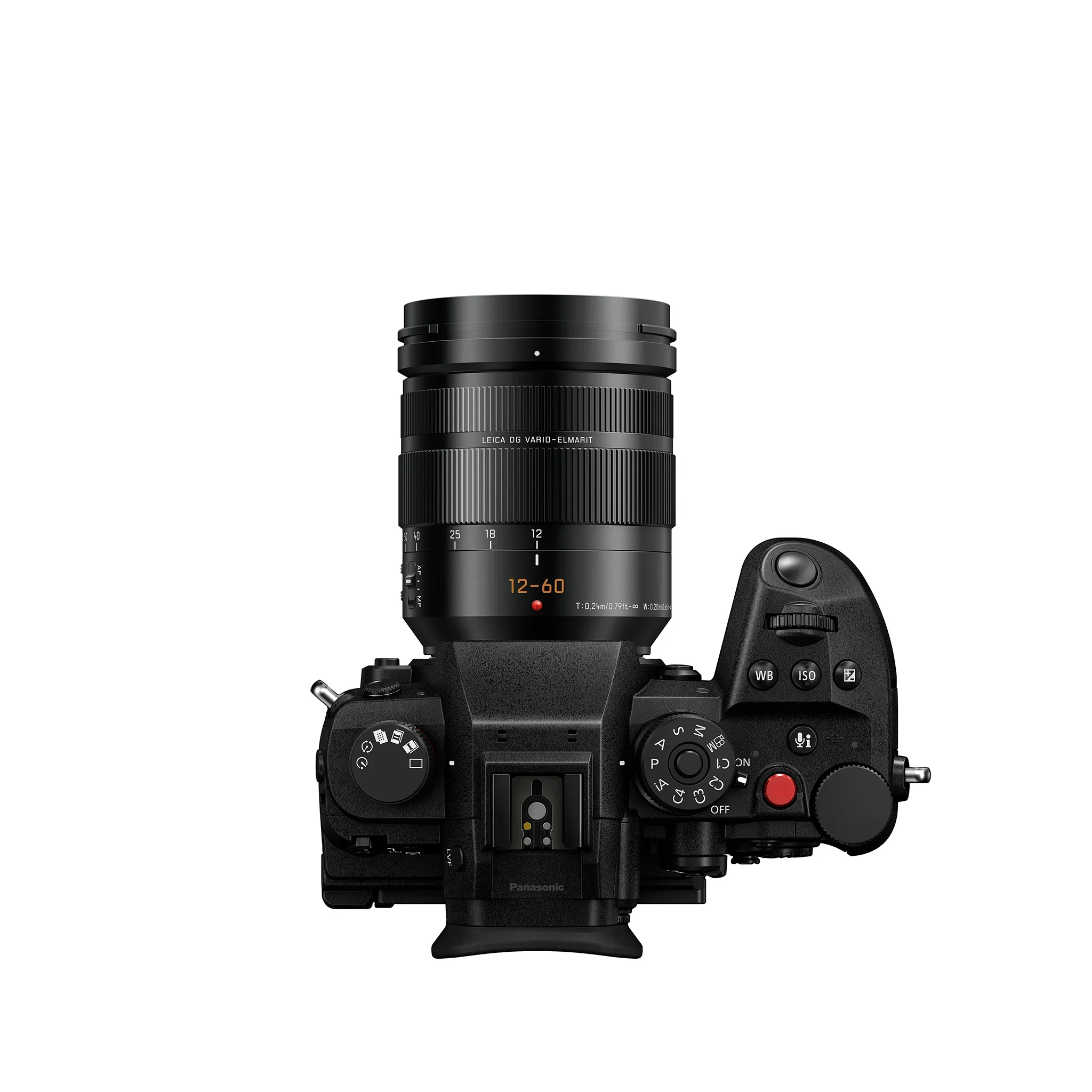 ด้านบนกล้อง LUMIX GH7 ใส่เลนส์