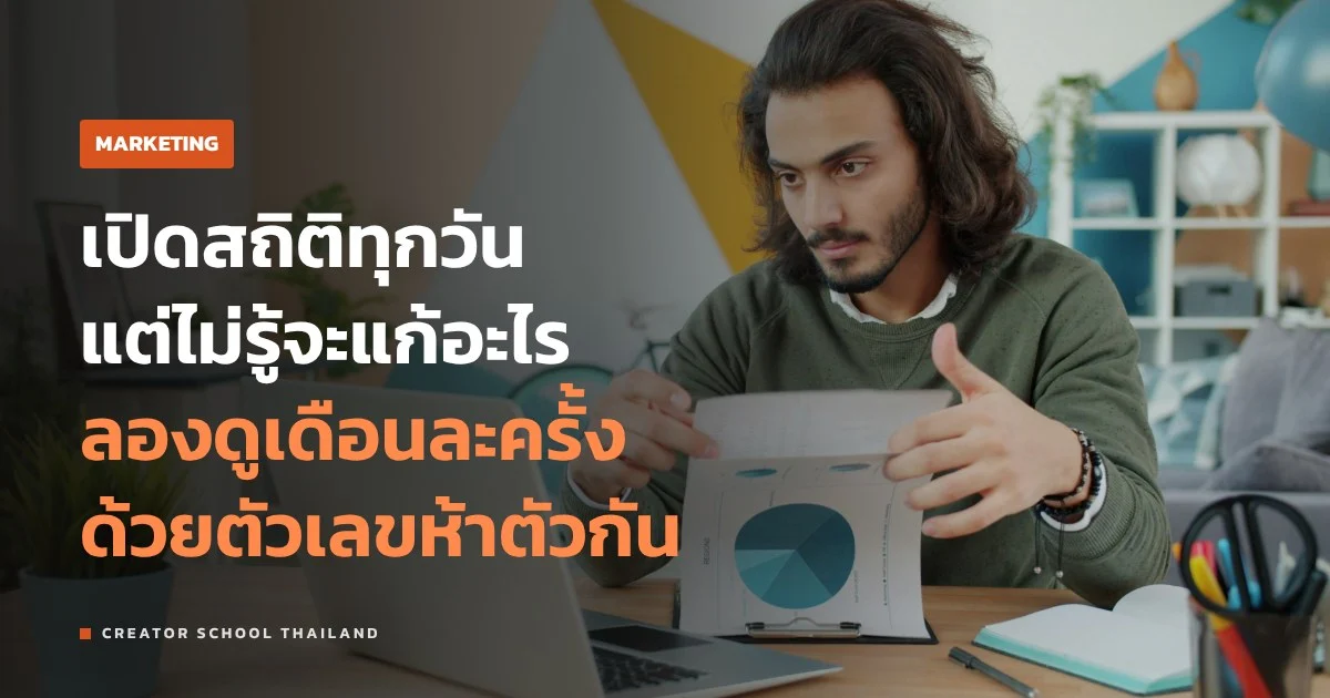 วัดผลคอนเทนต์ เดือนละครั้งด้วยตัวเลข 5 ตัว แล้วตัดสินใจยังไงต่อ