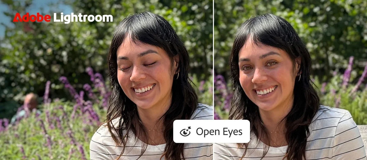 Lightroom Open Eyes ฟีเจอร์แก้ภาพหลับตาใน Lightroom บนมือถือ
