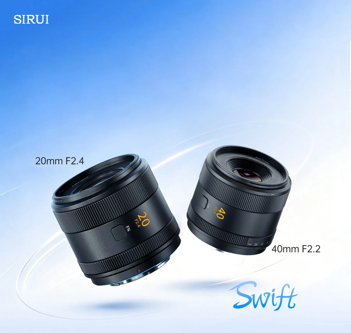 เลนส์ Sirui Swift 20mm F2.4 และ 40mm F2.2