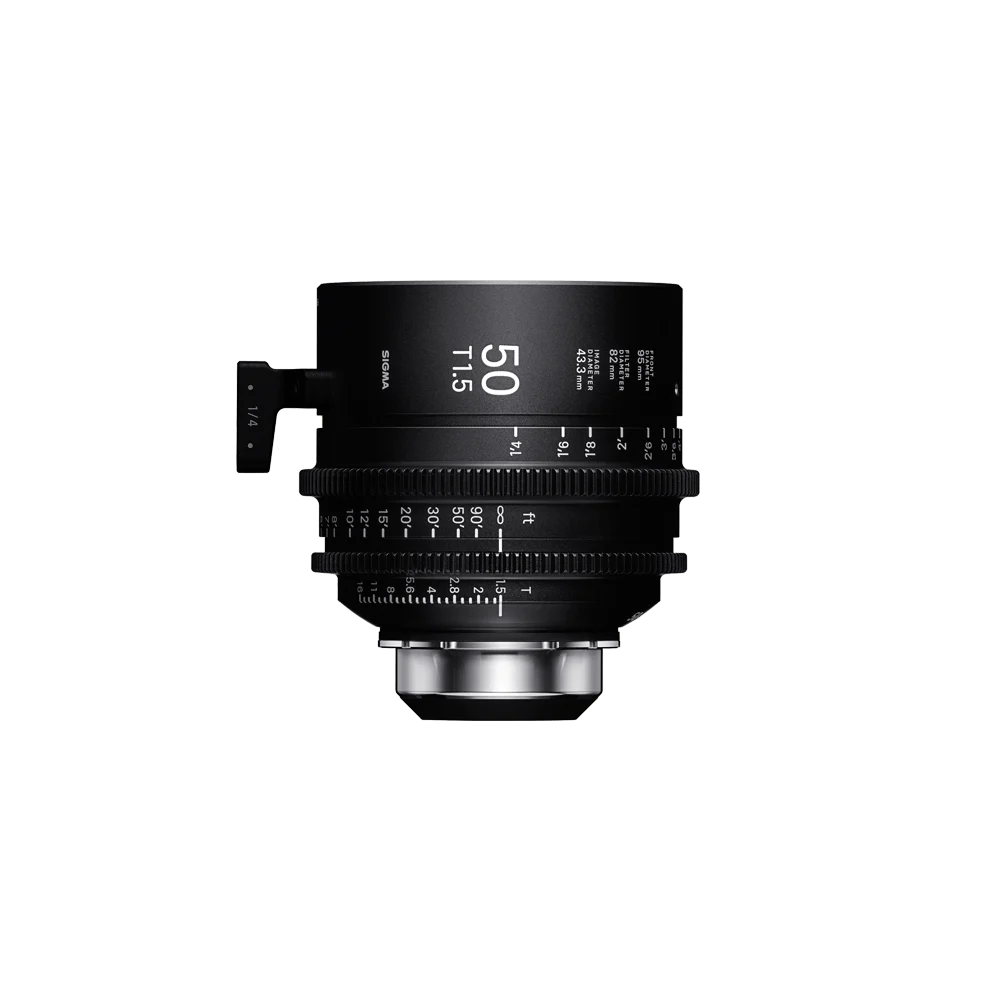 เลนส์ Cine SIGMA 50mm T1.5 FF ที่มีเฟืองรอบวงแหวนโฟกัส