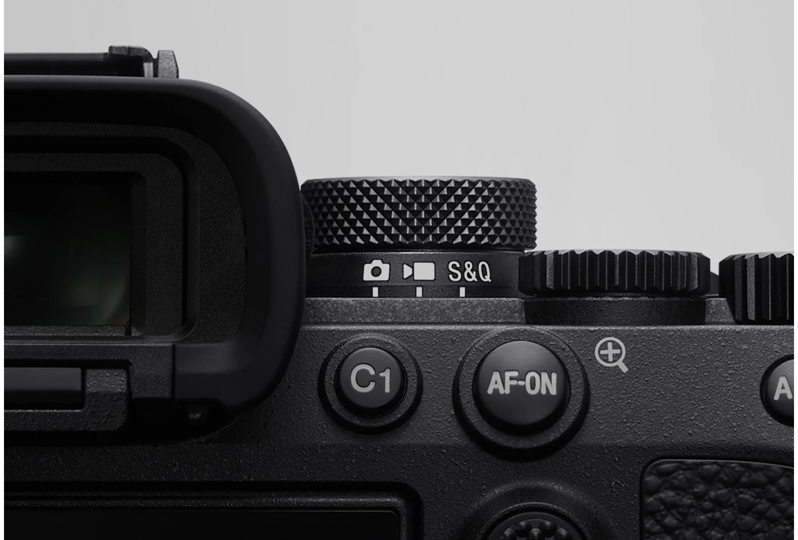 ปุ่มหมุนเลือกภาพนิ่ง วิดีโอ และ S&Q บนกล้อง Sony a7 IV