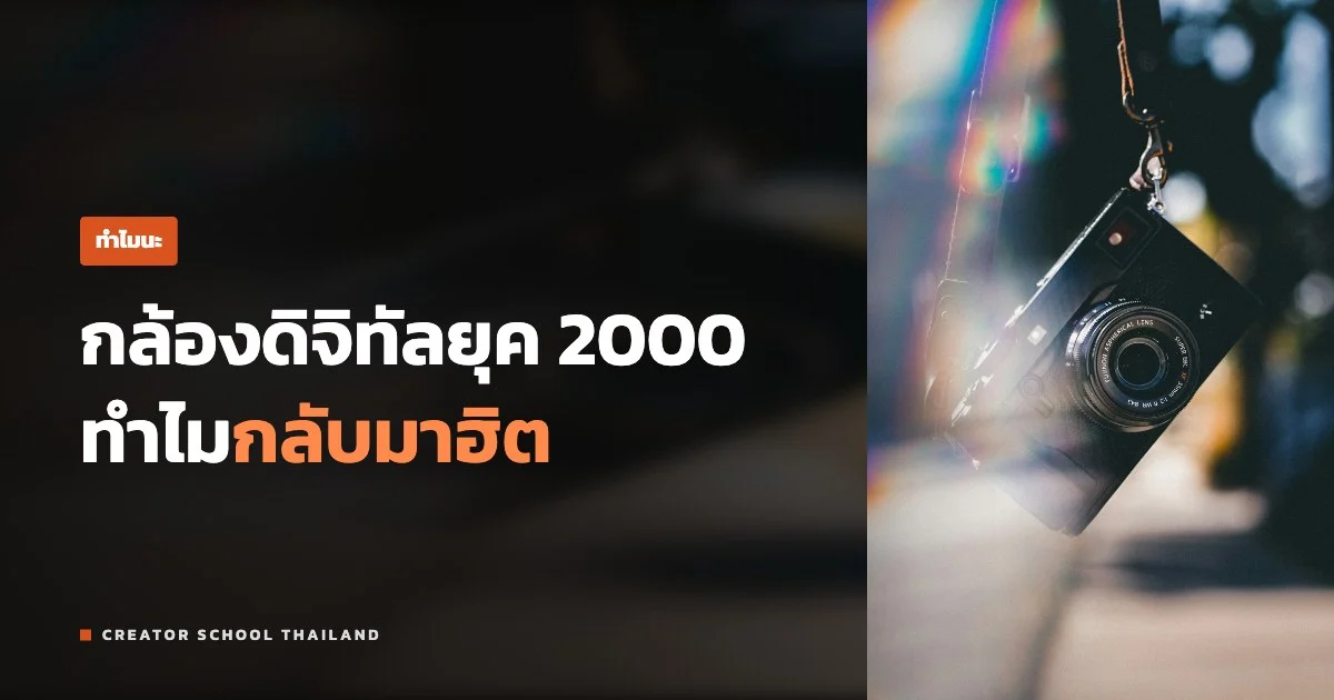 ปกบทความ กล้องดิจิทัลยุค 2000 กลับมาฮิต ทำไมวัยรุ่นเลือก
